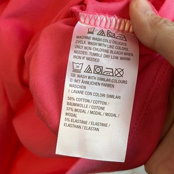 NWOT Isaac Mizrahi Live! Knit Puff Sleeve Top medium Pink - Picture 4 of 11